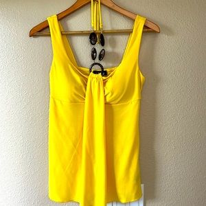 Women size small top light pad by A.Byer -yellow-gentle worn length 25”chest 26”